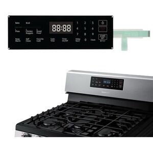DG34-00025C Gas Range Touch Control Panel Membrane Switch Samsung NX58R4311SS